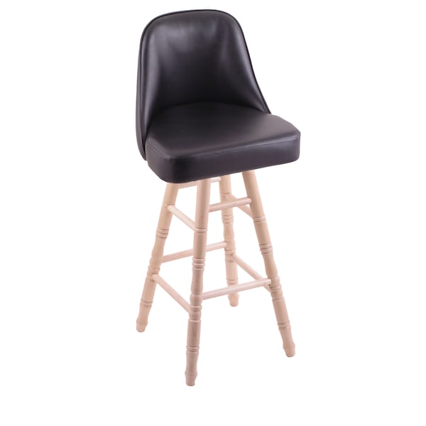 Oak Vanity Stool, Natural Finish